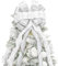 Hismir Christmas Tree Topper Bow, 53x13 Inches Large Christmas Bow with Glitter Streamer and Patterned Ribbon, Decorative Bows for Xmas Tree Wreath Door Festival Home Decor(White & Silver Snowflake)