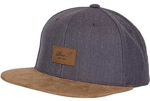 Reell Suede Snapback Cap (OS, Heather Charcoal)