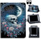 for Nokia T10 Tablet Case/for Nokia T10 8 inch 2022 Tablet Case, 360 Degree Rotating Stand and Magnetic Closure Case for Nokia T10 (Model TA-1472) Tablet 8 inch 2022 Release,Skull Roses Floral