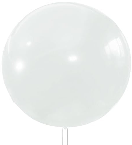 6 Stück xxl Luftballon Hochzeit, 36 Zoll Weiß Luftballons Gross, Riesen Runde Luftballons, Luftballons XXL Groß, Latexballons Gross für Hochzeit Geburtstag TaufeFestival Kinder Party (90cm)