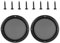 Unifizz Car 2pcs Cover 7 Mesh Protector Car Speaker Cover Woofer Subwoofer Grill