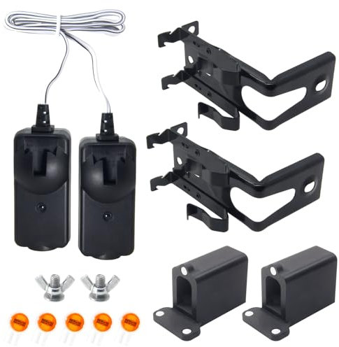 MingQiEven 41A5034 Kit de capteur de sécurité de garage avec support et protecteur d'écran magnétique compatible avec les opérateurs de porte de garage Liftmaster, Chamberlain, fabriqués après 1997,