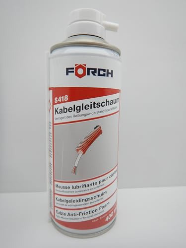 Förch Kabelgleitspray Schaum Gleitspray Einziehen von Kabeln Drähte Litze 400ml