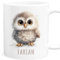Eule Tasse personalisierte Kindertasse mit Namen Euletasse Namenstasse süßes Kinder Geschenk für Jungen & Mädchen Kaffeetasse Teetasse aus Keramik 330 ml