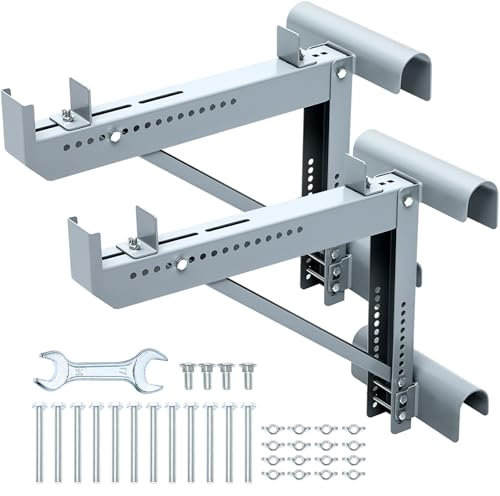 Colinktool Ladder Jacks,Short Body Ladder Jacks-2Pack, Siliver
