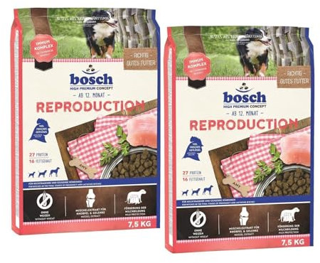 Bosch Reproduction 2 x 7,5kg Sparpaket Trockenfutter für Hunde