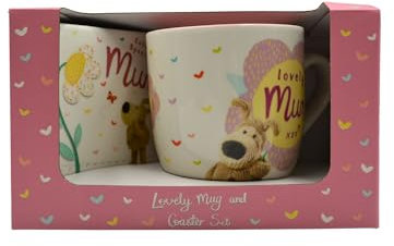 Boofle Lovely Mum Mug & Coaster Gift Set Mummy Love! Gift Idea