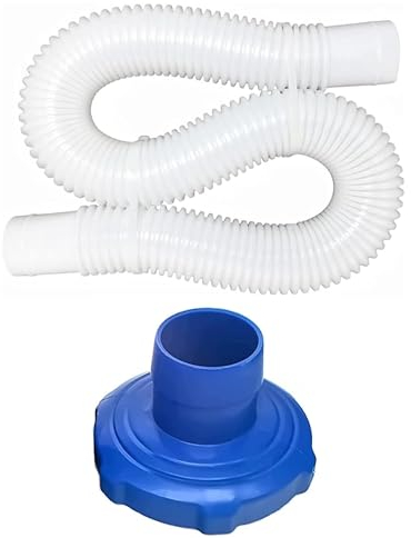 YOIASUGH 25016 - Tubo flessibile per skimmer fuori terra e adattatore per tubo B compatibile con skimmer Intex Deluxe per montaggio a parete, 10531 kit per piscina fuori terra