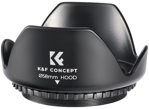 K&F Concept Gegenlichtblende Lens Hood 58mm, Universal Blume Sonnenblende Streulichtblende Für Canon Sony Nikon Olympus Fujifilm Pentax