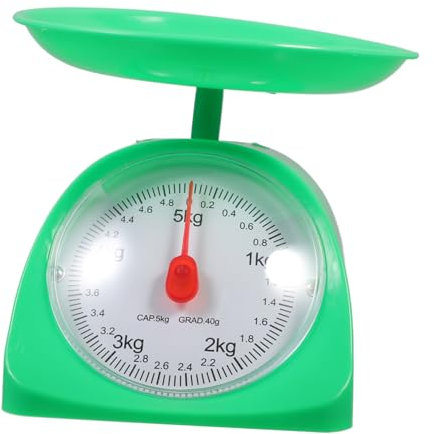 Hoement Tragbare Küchenwaage mit Kreativem Design und Abs Material Multifunktionale Digitale Küchenwaage bis 5kg für Backzubehör und Haushalt Zufällige Farbe