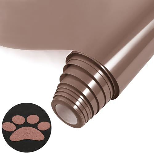 NANAPLUMS Plotterfolie Textil, Neuer 3D-Puff-Vinyl- 30,5 x 100 cm Puff HTV Vinylrolle für T-Shirts, 3D-Puff-Hitzetransfer-Vinyl, Einfach zu schneiden, zu entgittern und zu übertragen, Kaffee