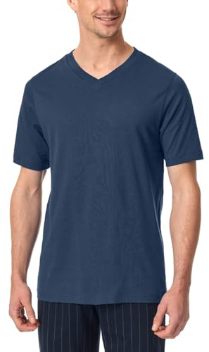 Schiesser Herren Schlafanzugoberteil Shirt V-Ausschnitt - 169872