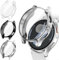 [3Pieces] Kamita Funda Compatible con Samsung Galaxy Watch 7 44mm, Suave TPU Bumper Case con Protector de Pantalla, Shockproof Protección Cobertura Total Carcasa para Galaxy Watch7(Claro+Negro+Plata)
