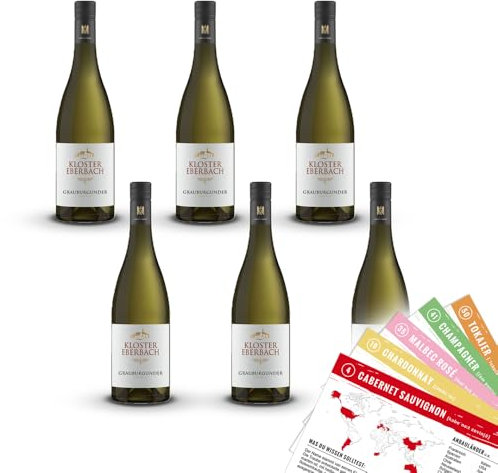 Kloster Eberbach Grauburgunder, trocken, sortenreines Weinpaket + VINOX Winecards (6x0,75l)