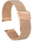 sourcing map 316L Stainless Steel Mesh Watch Band 22mm Quick Release Adjustable Metal Watch Strap for Men Women, Rose Gold