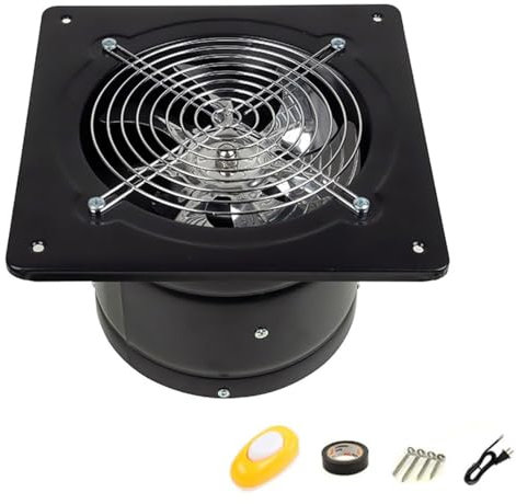 Ventilation Blower Wall-Mounted Vent Fans for Kitchen,Bathroom,Laundry Room Exhaust Fan Smoke Extractor Fan Kit, 8inch