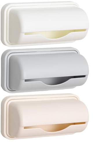 TOGEVAL 3St aufbewahrungsdose Storage Boxes für schuttsack Wall Hook Beutelspender zum Aufhängen Spender zum Aufhängen von Plastiktüten Behälter für Müllsäcke Abs