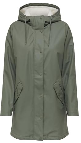 ONLY Onlsally Raincoat Otw Noos, Castor Gray, M Donna