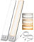 Motion Sensor Light Indoor, 102 LEDs 300LM Bright Wardrobe Light, 2200mah USB C Rechargeable Battery Powered Cupboard Light, 3 Colors 3000-6500K Dimmable LED Strip Light, Magnet Closet Light 30CM