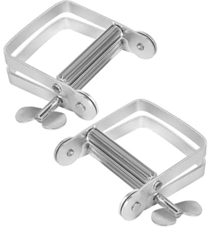 Healeved 2pcs Toothpaste Squeezer Manual Tube Roller Squeezer Tool for Dyeing and Facial Cleansing Efficient Squeezing