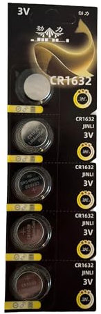 Sivitec 5x CR1632 3V Lithium Button Cell Coin Batteries for Watch, Electronic Toy, Remote, Car Key