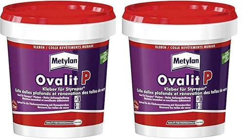 Metylan 44500 Ovalit P Styropor-Kleber 925 g, IP12 (Packung mit 2)