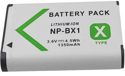 KWTOUL NP-BX1 Batterie Compatible avec Sony NP-BX1/M8, ZV-1, ZV-1 II, Cyber-Shot DSC-HX95, HX99, HX350, RX1, RX1R II, RX100 (II/III/IV/V/VA/VI/VII), FDR-X3000, AS300 et Plus Encore
