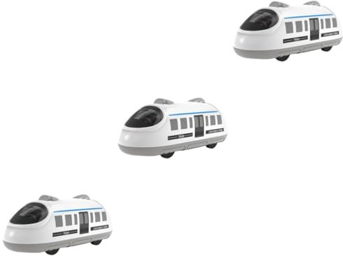 Alipis 3 Pezzi Giocattolo di ad Alta velocità Giocattolo di Treno Treni Giocattolo Piccoli Giocattoli Treni ad Alta velocità rotaie Trenino Giocattolo plastica