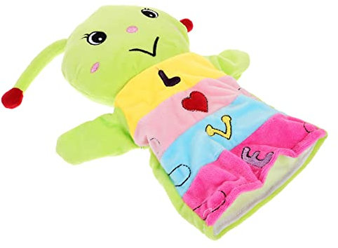ibasenice Handpuppe Früherziehung Kinderspielzeug Raupen-handpuppen Stofftierpuppen Handpuppe Tierspielzeug Puppenspielzeug Für Cartoon-handpuppen Handpuppe Raupe Plüsch