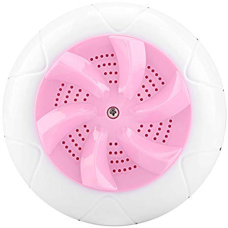 Mini Lavadora, Lavadora de Lavandería Lavadora Portátil Ultrasónica Viajes con Manual Chino para Lavandería Infantil (Rosa)
