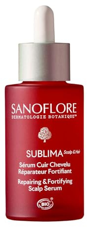Sanoflore SUBLIMA Sérum Cuir Chevelu Bio Réparateur et Fortifiant, Collagène et Rétinol Végétal, Caféine