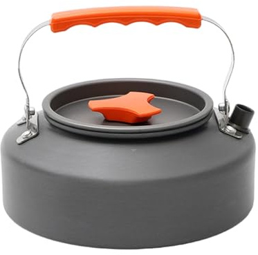 Dasbsug Portable Teapot Aluminum Camp Teas Coffee Pots Outdoor Hiking Water Boilers Camping Kettle Heat Water Teas Aluminum Camping With Lid Tent