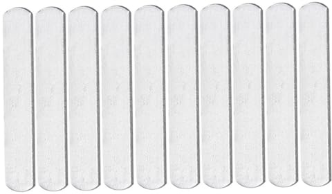 Toddmomy 10pcs Weighted Steel Bars Fitness Exercise Plates 12cm x 2.5cm x 0.7cm 160g Running Training Weight Accessory for Weight Vest and Workout