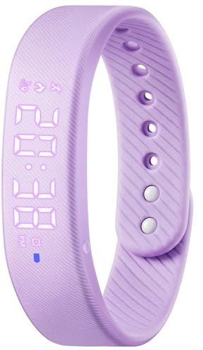 Timever Montre Digitale Enfant avec Chronomètre, Eclairage, 3 Alarme, Date,Podomètres Marche Non Connecté-Montres Sport pour Fille Garcon avec Bracelet en Silicone
