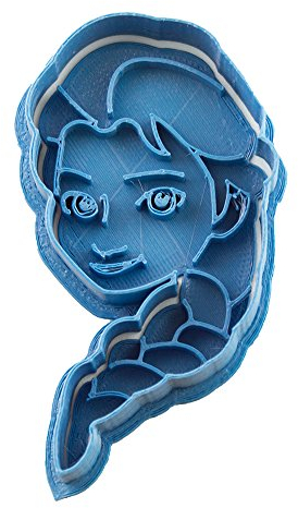Cuticuter Frozen Elsa Cortador de Galletas, Plástico, Azul