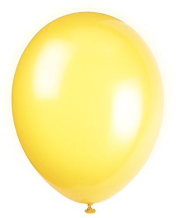 Unique Party Supplies 80025 Latex-Party-Luftballons - 30 cm - Zitronengelb - 10er-Pack