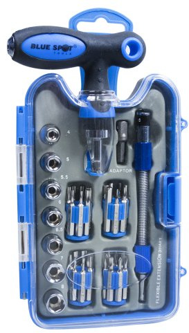 Blue Spot 12608 Ratcheting T-Driver Set (38 Pieces)