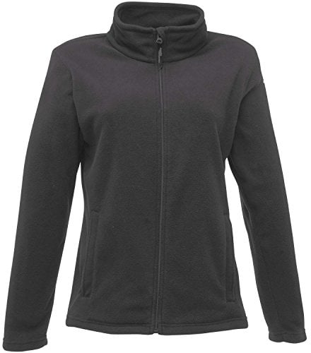 Regatta Micro-Fleecejacke für Damen mit durchgehendem Reißverschluss, Robbengrau, Größe 44.