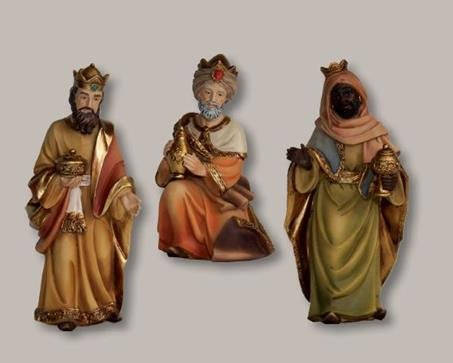 Unbekannt Krippenfiguren Heilige DREI Könige 3tlg, geeignet für 12-13cm Figuren