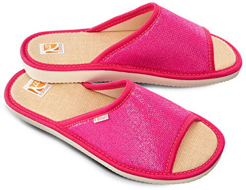 Bosaco esclusive pantofole donne (38, Gloss Rosa 1)