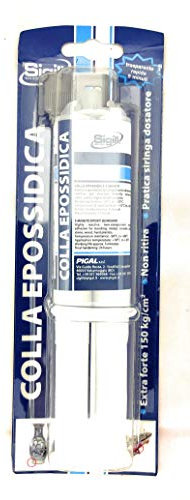 COLLA EPOSSIDICA EXTRA FORTE 25ml CON SIRINGA DOSATORE SIGILL MADE IN ITALY