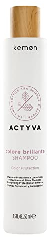 Kemon Actyva Colore Brillante Shampoo ColorShampoo für intensiven Farbglanz HaarPflege für coloriertes mattes oder stumpfes Haar, 250 milliliter