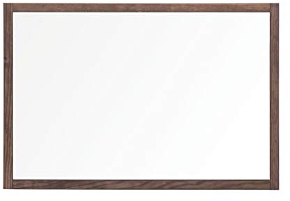 Bi-Office Trennwand, Spritzschutz Glastafel mit Metallklammern zum Befestigen am Tisch, mit 2,2 cm breitem Holzrahmen, 90 x 60 cm