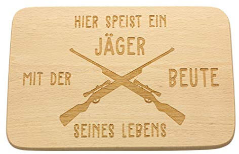 Spruchreif · Frühstücksbrettchen aus Holz · Brotzeitbrett mit Gravur · Geschenke für Jäger · Jagdgeschenk · Jägergeschenke · Frühstücksbrettchen mit Gravur