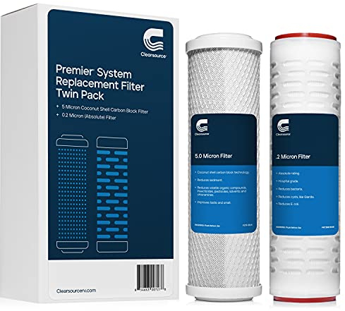 Clearsource Filtro di ricambio, confezione doppia, con filtrazione da 0,2 micron
