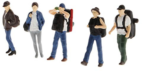 Amagogo 1:64 Handgemalte Figur Diorama Street Scene Model Kit Figur Dekoration - A