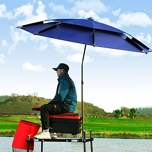 Refue Sombrilla Playa inclinable 200 cm Pincho Ancla de Aren y Protección UV Sombrilla de Pesca Grande, para jardín Piscina Exteriores (Size : 260CM/8.5ft)