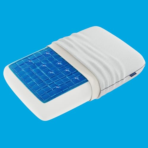 Technogel Luxuriöses, dickes, luxuriöses, druckentlastendes, kühlendes Gel- und Memory-Schaum-Bettkissen, ergonomisches Design, kein Geruch