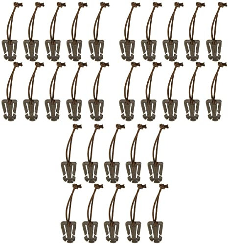 BESPORTBLE Gurtband 30Pcs Clip Web Dominator mit Elastischen Strings Web Dominator Schnallen Clip Belt Keeper- Gurt- Management- Tool für Rucksackgurt- Gurtbälle Schlammfarbe