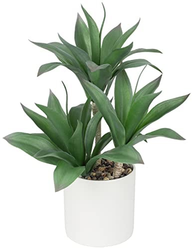 Lot de 3 grandes plantes succulentes artificielles décoratives en pot - 37 cm - Plantes succulentes artificielles en pot - Aloe Yucca Vera - Décoration pour la maison, le bureau, la cuisine #1